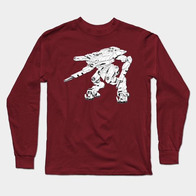 Black Mamba OmniMech Long Sleeve T-Shirt by Aries Games & Miniatures